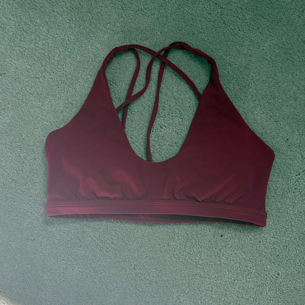 lululemon athletica Strappy Sports Bra - Burgundy